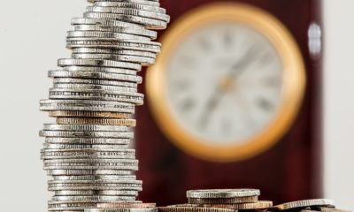 This picture show a pile of coins.