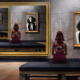 This picture show a person looking at a mirror